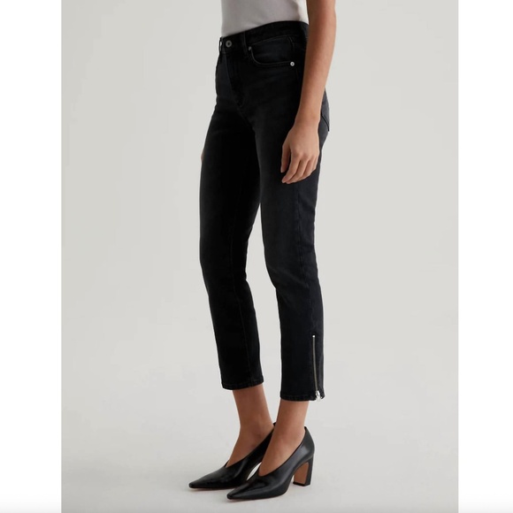 Adriano Goldschmied Jeans Mara Moto Slim Straight Jeans - Picture 1 of 5